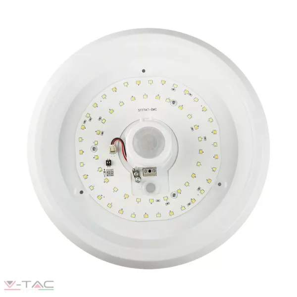 12W LED mozgásérzékelős mennyezeti lámpa SAMSUNG Chip 3IN1 kerek fehér - 23418