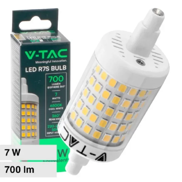 7W LED izzó - R7S 78mm