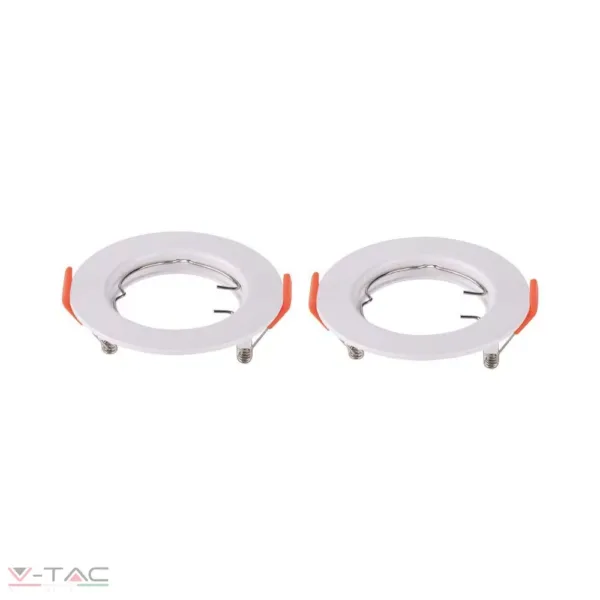 GU10 beépítőkeret fehér 2db/csomag kör - 6640 V-TAC