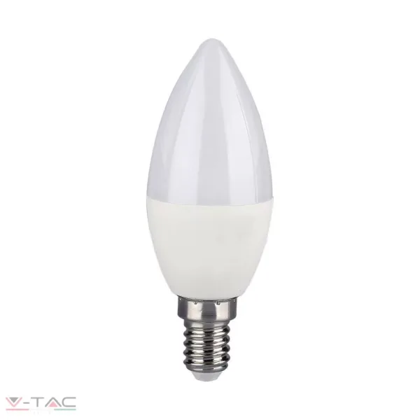 4,8W LED izzó E14 C37 RGB+4000K távirányítóval - 2929 V-TAC