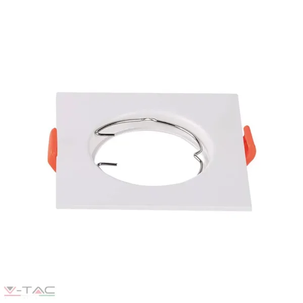 GU10 beépítőkeret fehér 2db/csomag négyszög - 6642 V-TAC