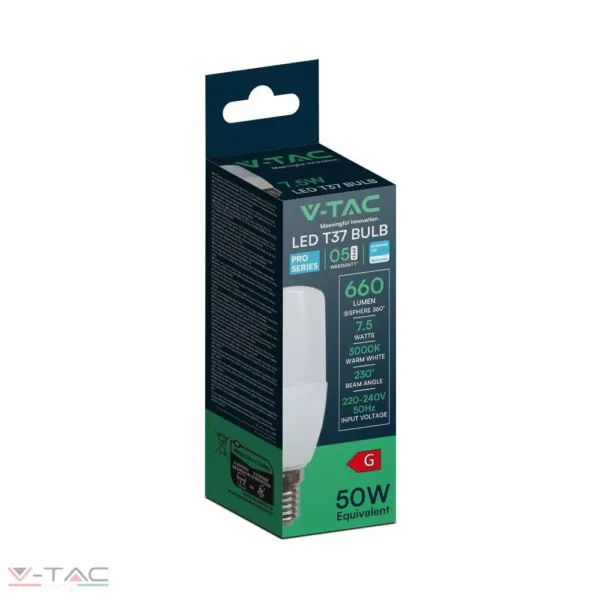 7,5W LED izzó SAMSUNG CHIP E14 T37
