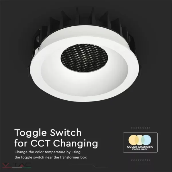 12W LED mélysugárzó Bridgelux chip 3in1 fehér - 23672