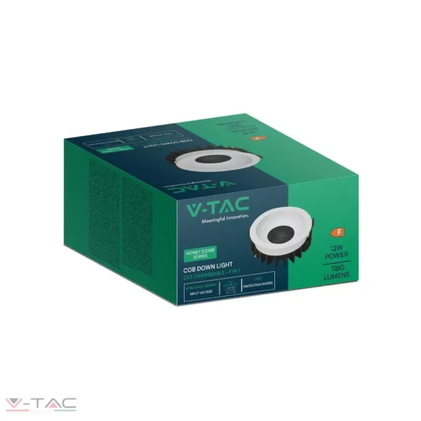 12W LED mélysugárzó Bridgelux chip 3in1 fehér - 23672