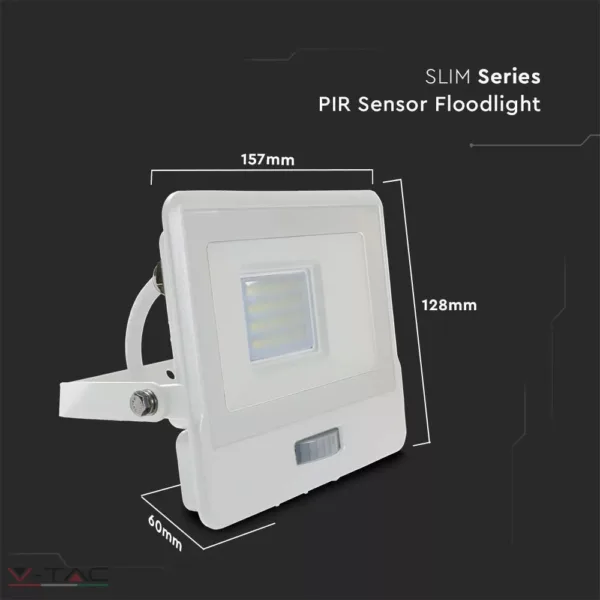 20W Mozgásérzékelős LED reflektor Samsung chip IP65
