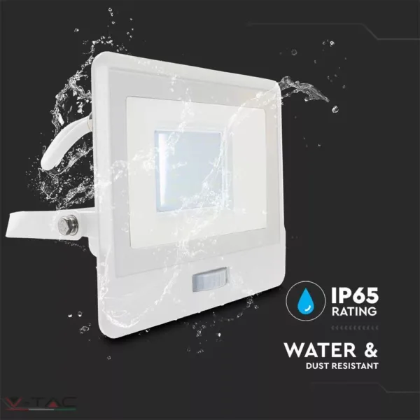 30W Mozgásérzékelős LED reflektor Samsung chip IP65