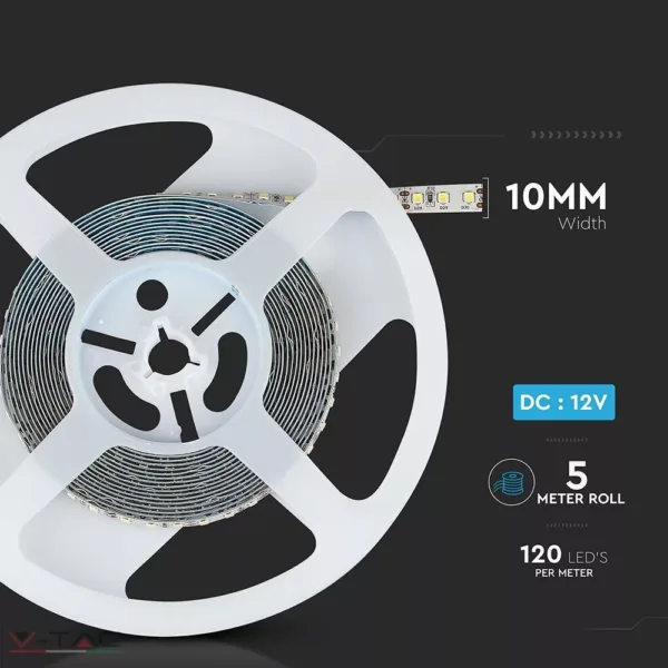 12W LED szalag 2835 120LED/m Samsung chip12V IP20